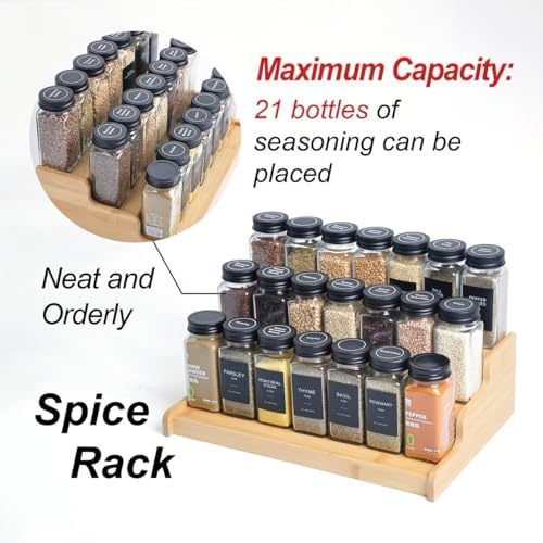 JinDoWin 2 Pack Cabinet Spice Rack Organizers - Image 6