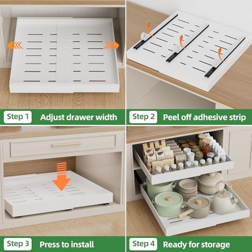 PAKETA 1 Pack Expandable Pull Out Cabinet Organizer - Image 6