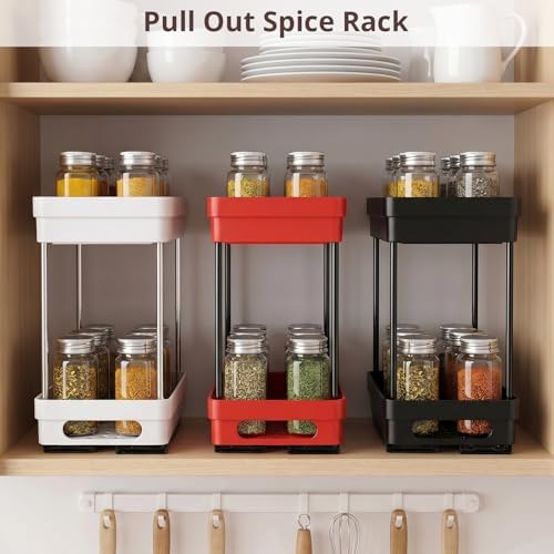 3 Pack Pull Out Spice Rack Organizer - Image 7