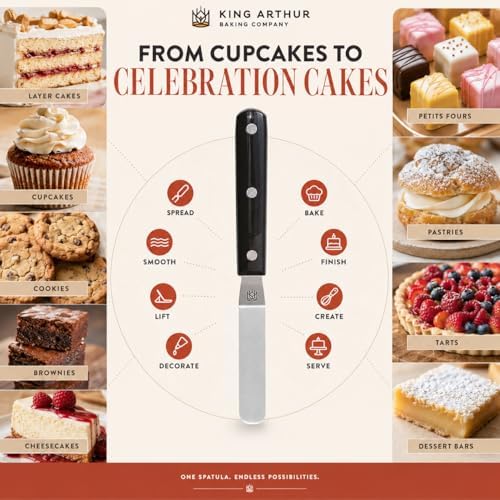 King Arthur Baking Company Offset Spatula, Japanese Stainless Steel, 4-Inch - Image 7