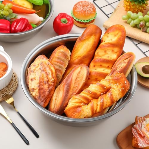 Nuogo 8 Pcs Stainless Steel Mixing Bowls Large - Image 7