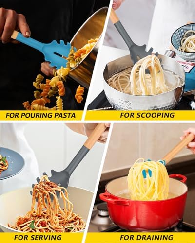 Silicone Pasta Fork, Pasta Spoon Server - Image 5