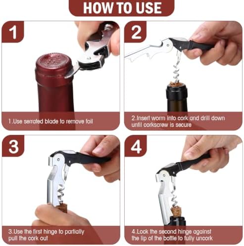 Honoson 150 Pcs Wine Key for Severs, Corkscrew Wine Opener - Image 4