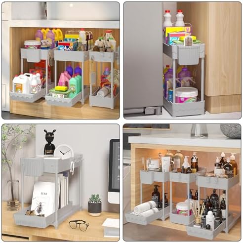 Sevenblue 3-Pack 2-Tier Under Sink Organizers - Image 6