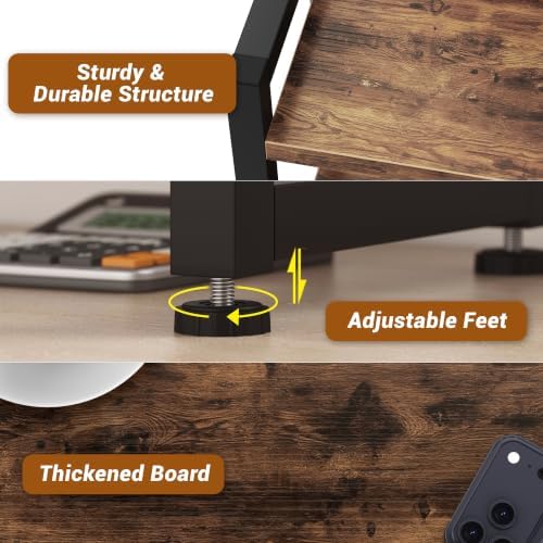 Kitchen Countertop Organizer Shelf, 3 Tier Spice Rack Wood Coffee Counter Shelf - Image 6