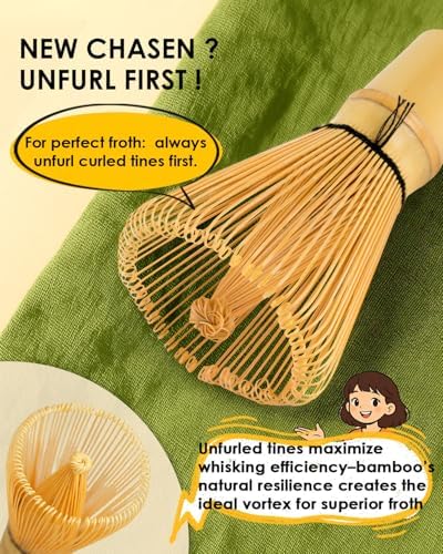 Matcha Whisk Set with 2-pack Bamboo Matcha Whisk, Tea Scoop - Image 5