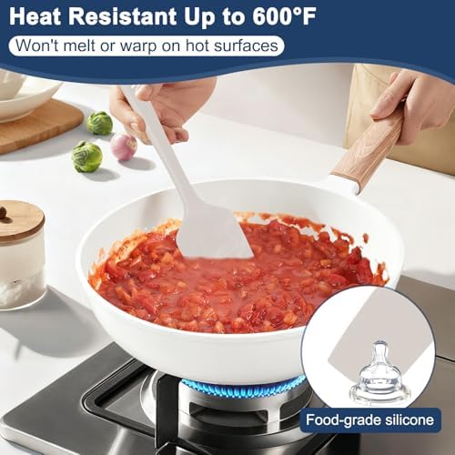 4 Pcs Silicone Spatula Set, 11.4 In, 600°F Heat Resistant - Image 3