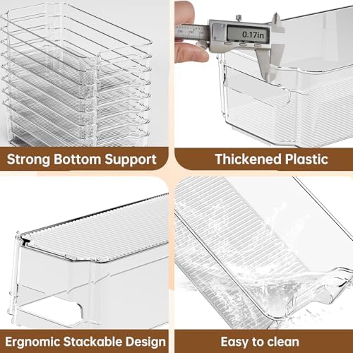 incostar Clear Fridge Organizer, Refrigerator Organizer Bins - Image 3