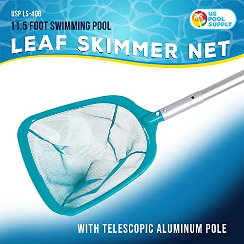 U.S. Pool Supply 11.5 Foot Swimming Pool Leaf Skimmer Net - Image 2