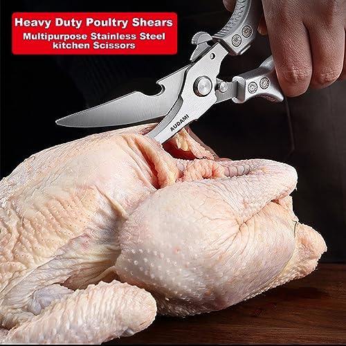 2 Pack Kitchen Shears, Heavy Duty Stainless Steel All-Purpose Poultry Meat - Image 2