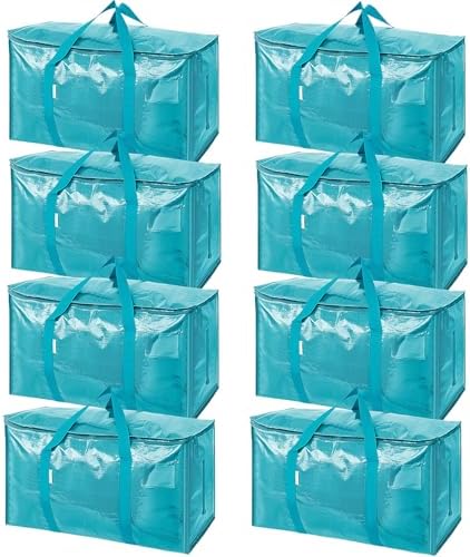 TICONN 8 Pack Extra Large Moving Bags Heavy Duty by TICONN
