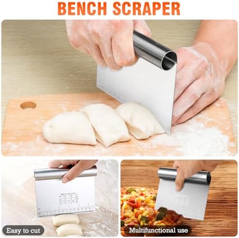 9PCS Stainless Steel Pastry Blender Set, 3 Cup Flour Sifter, Biscuit Cutter - Image 6