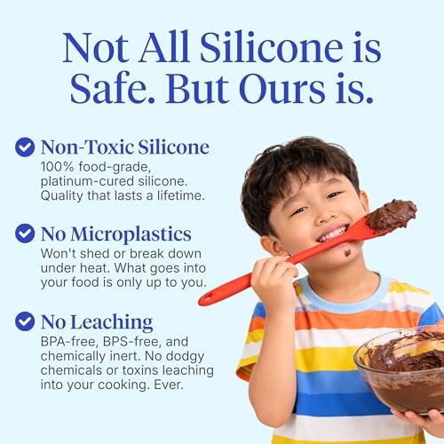 GIR: 5-Piece Silicone Essentials Kitchen Utensils Set – Fire Red - Image 4