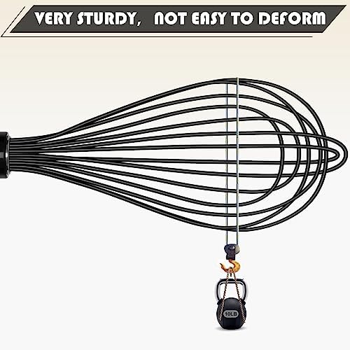 TEEVEA Silicone Whisk 11 Inch, Nonstick Heat Resistant - Image 3