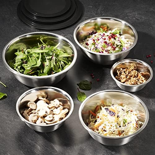 10-Piece Stainless Steel Mixing Bowl Set - Image 4