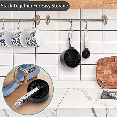 8 Pieces Measuring Cups and Spoons Set/Nesting Measuring Cups - Image 3
