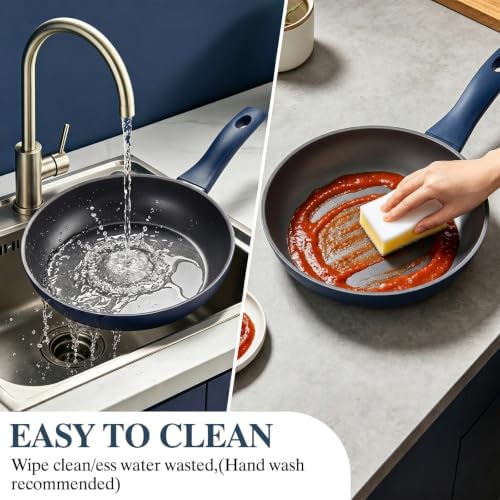 Pots and Pans Set Nonstick, Umite Chef Kitchen Non Stick Induction Cookware & - Image 7