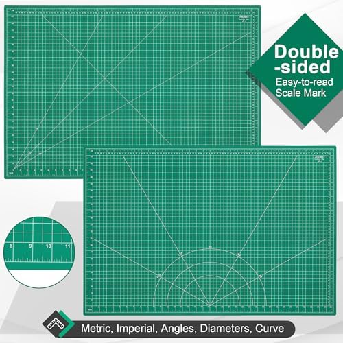 Density-upgraded 24" x 36" Large Self Healing Sewing Mat, Idemeet Rotary - Image 2