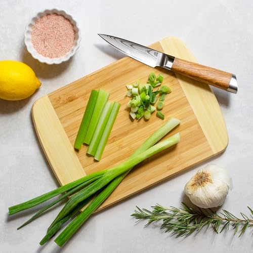 Totally Bamboo Hana Cutting Board – 10" x 7" Small Bamboo Prep Board | - Image 2