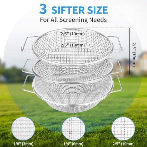 3PCS Soil Sifter for Gardening - Image 2