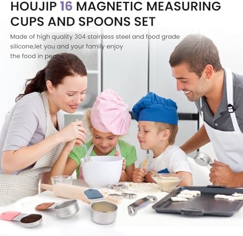Magnetic Measuring Cups and Spoons Set-Heavy Duty 304 Stainless Steel - Image 3