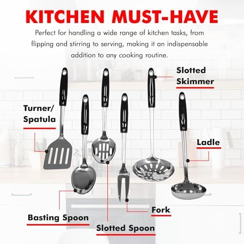 Chef Craft Select Heavy Duty Basting Spoon, 12 inch, Stainless Steel - Image 6