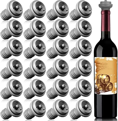 Honoson 24 Pieces Silicone Wine Stoppers Vacuum Seal Reusable by Honoson
