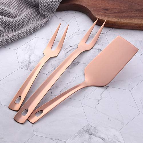 12 Pcs Cooking Utensil Set, Stainless Steel Rose Gold Titanium Plated Cookware - Image 4
