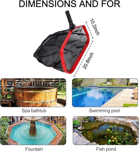 Pool Net, Heavy Duty 19.5" Swimming Pool & Spa Skimmer Net, Pool Leaves - Image 3