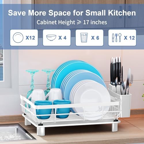 MOUKABAL Dish Drying Rack with Drainboard - Image 2