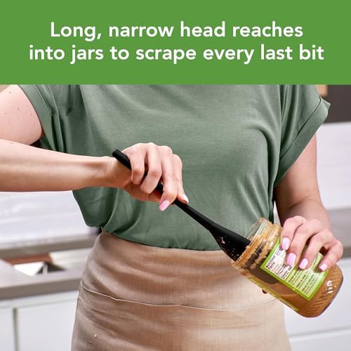 Tovolo Silicone Jar Spatula Long Handled Rubber Scraping Scooping Tool - Image 2