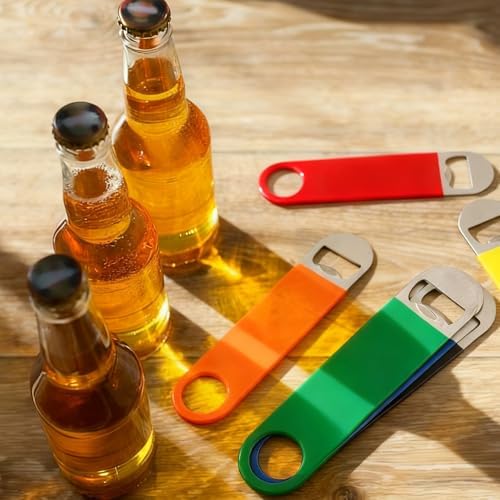 24 Pack Stainless Steel Flat Bottle Openers 7 Inch, 6 Colors Heavy Duty Bulk - Image 5