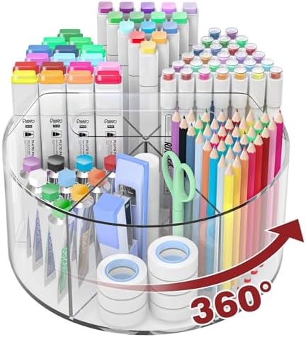 Absonic 250pcs Acrylic Pencil Holder Marker Organizer, Back to School by Absonic