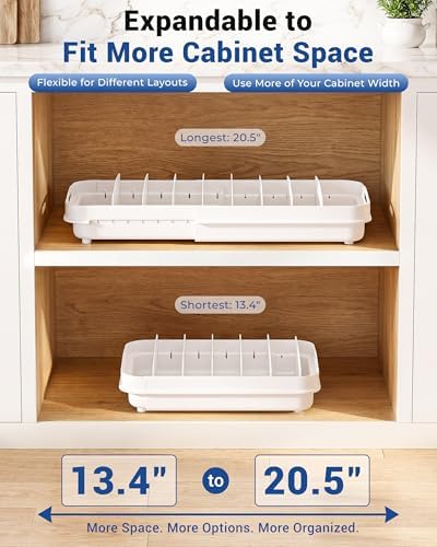 EVERIE Expandable Food Container Lid Organizer - Image 4