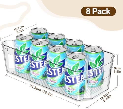 incostar Clear Fridge Organizer, Refrigerator Organizer Bins - Image 2