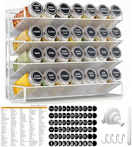UVIAHOMI Spice Rack Organizer for Cabinet by UVIAHOMIHOMEORGANIZER