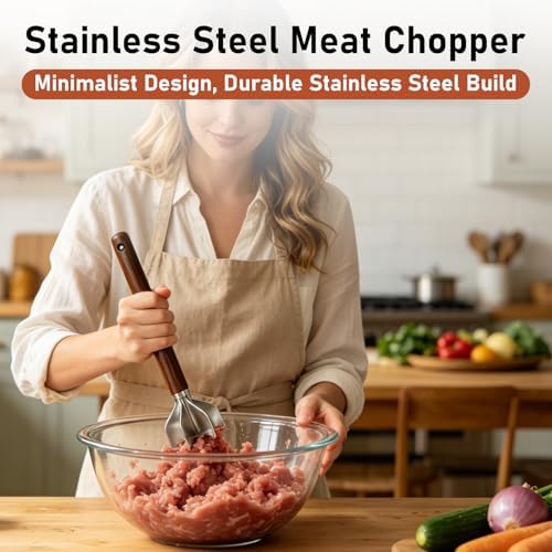 304 Stainless Steel Meat Chopper, 6 Blades - Image 6