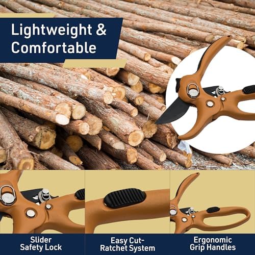 Kings County Tools Ratchet Anvil Pruning Shears - Image 2