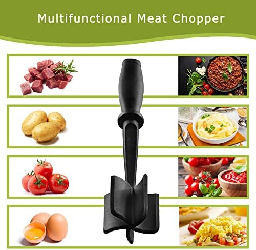 Meat Chopper Masher for Ground Beef and Hamburger Meat, Heat Resistant 5 Curved - Image 6