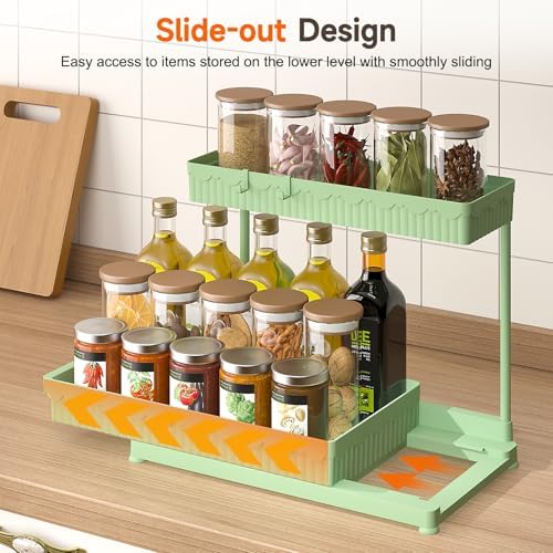 Sevenblue 3-Pack 2-Tier L-Shaped Under Sink Organizers - Image 3