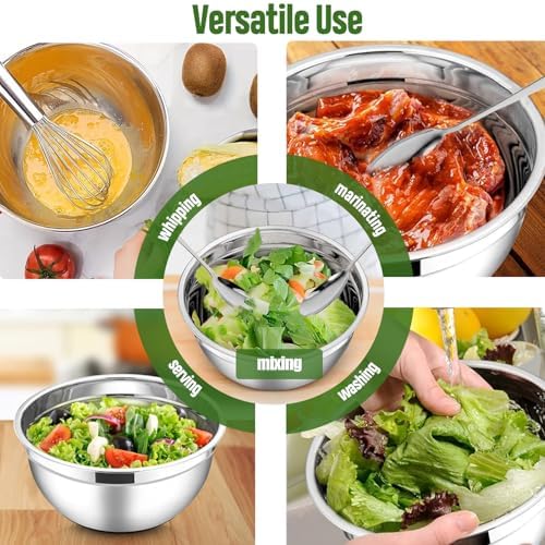 ShineMe Stainless Steel Salad Bowl - Image 5