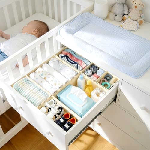 DIMJ Drawer Organizer Clothes, 26 Pack Dresser Organizer, Foldable Closet - Image 3