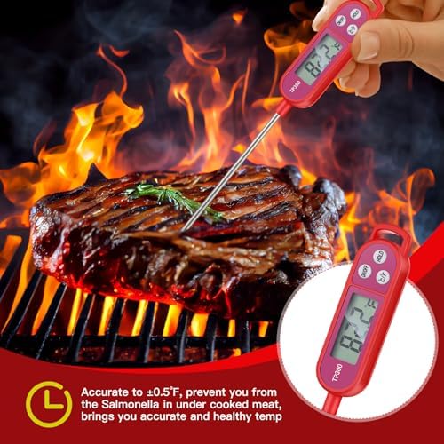 Copkim 8 Pcs Food Thermometer Instant Read Probe BBQ - Image 7
