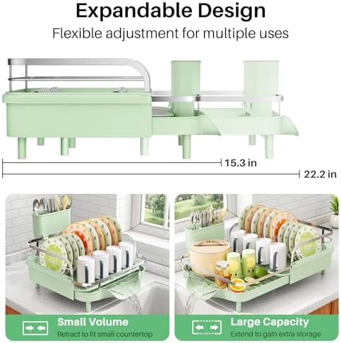 SAYZH Expandable Dish Drying Rack - Image 4