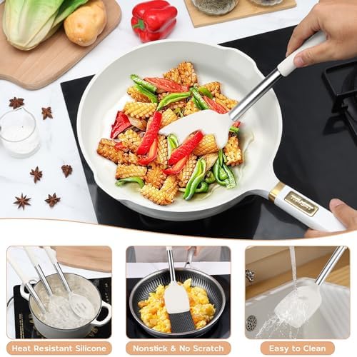 Onader 10 Pieces Silicone Kitchen Utensils Set, Cooking Utensils - Image 7