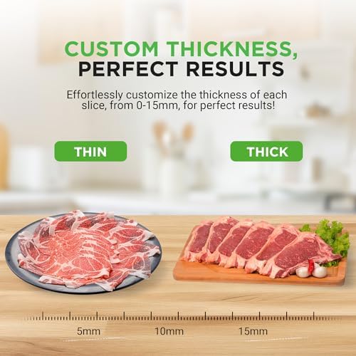 Nutrichef Electric Meat Slicer | 200W Automatic Meat, Deli & Bread Slicer | - Image 4