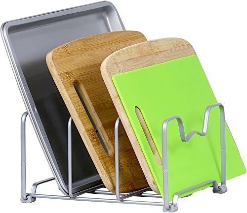 Simple Houseware Cabinet Bakeware Organizer Rack Holder, 2 Pack - Image 3