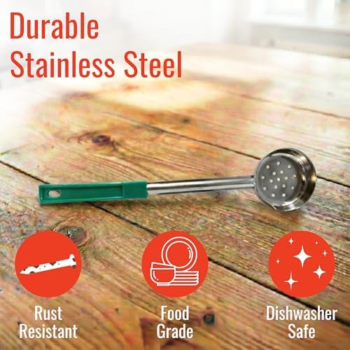4 oz Slotted Stainless Steel Portion Control Ladle Spoodle - - Image 4