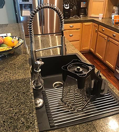 Ahyuan Roll up Dish Drying Rack Over The Sink Kitchen Roll up Sink Drying Rack - Image 4