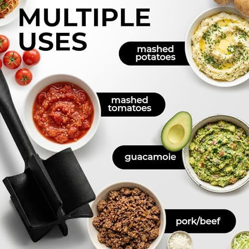 Zulay Kitchen Ground Beef Chopper Tool – 5-Blade Nylon Meat Chopper - Image 6